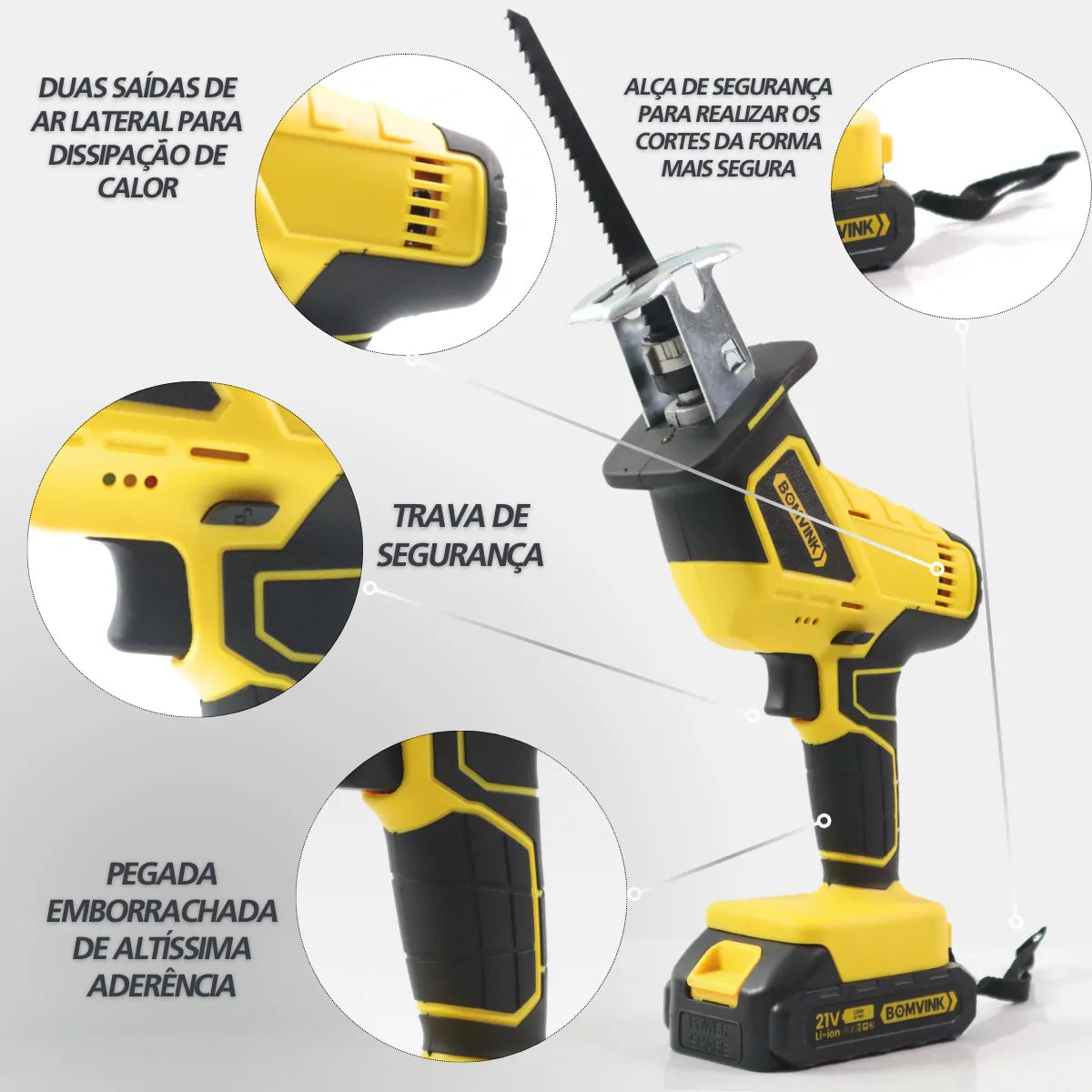 SIERRA A BATERIA ELECTRICTRICA CON DOBLE BATERIA
