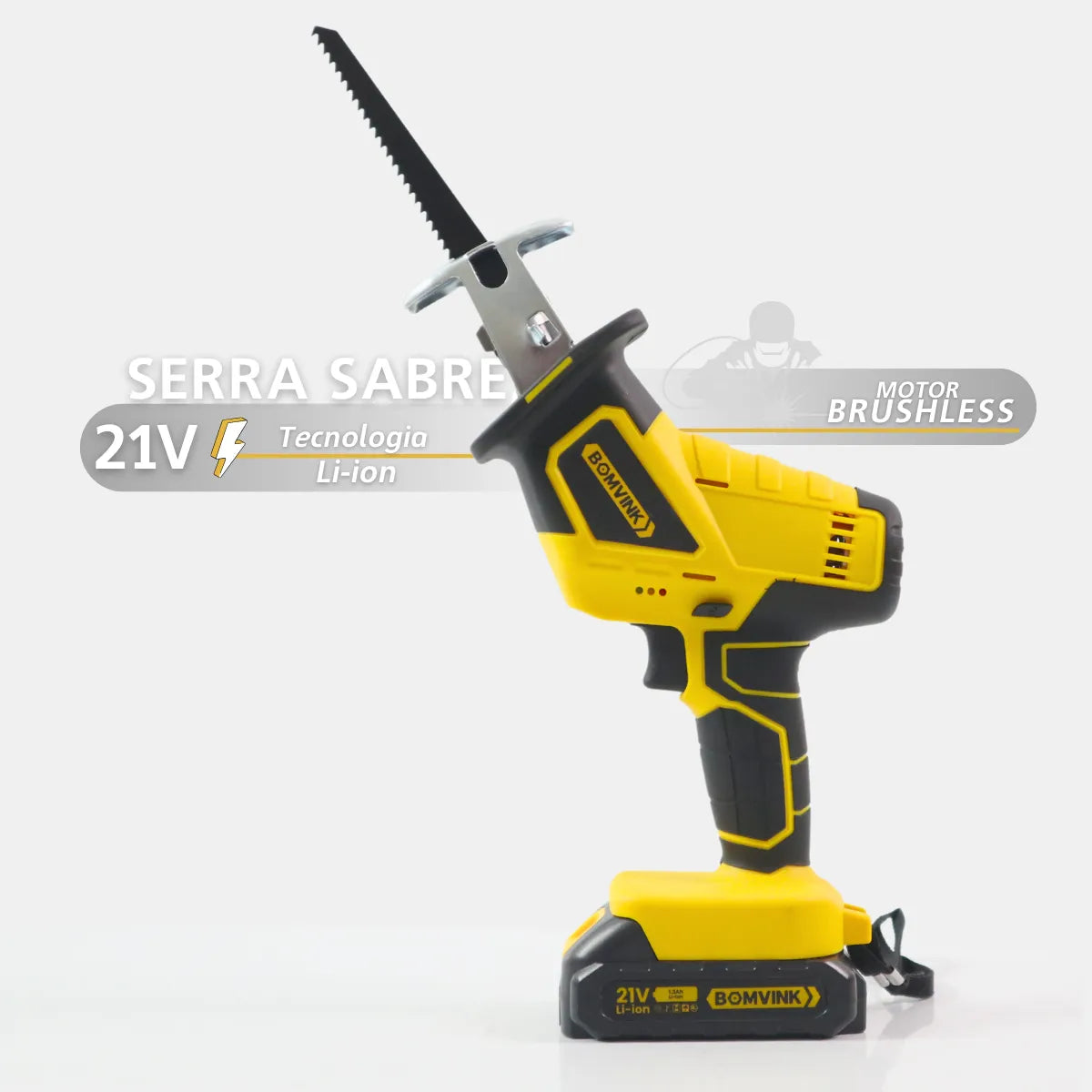 SIERRA A BATERIA ELECTRICTRICA CON DOBLE BATERIA