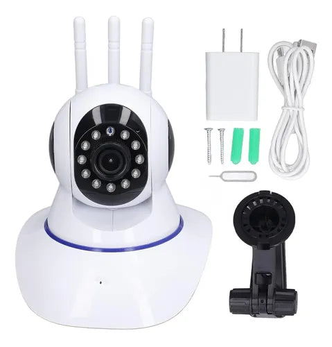 CAMARA DE SEGURIDAD CON VISION NOCTURA + TARJETA MICRO SD DE 64 GB