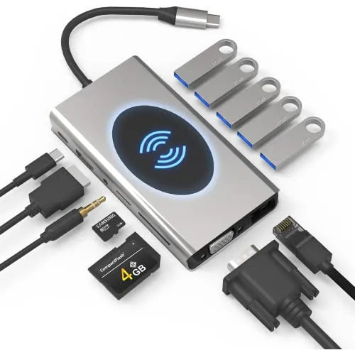 ADAPTADOR USB C - HUB UPGROW 13 EN 1