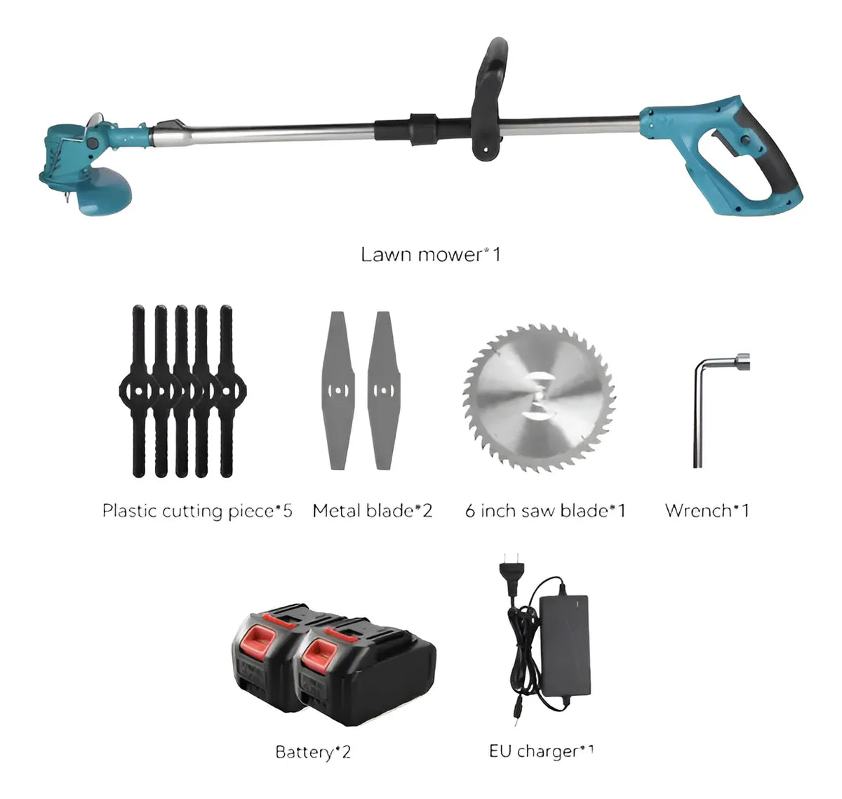 MAQUINA CORTA CESPED A BATERIA SUPER POTENTE