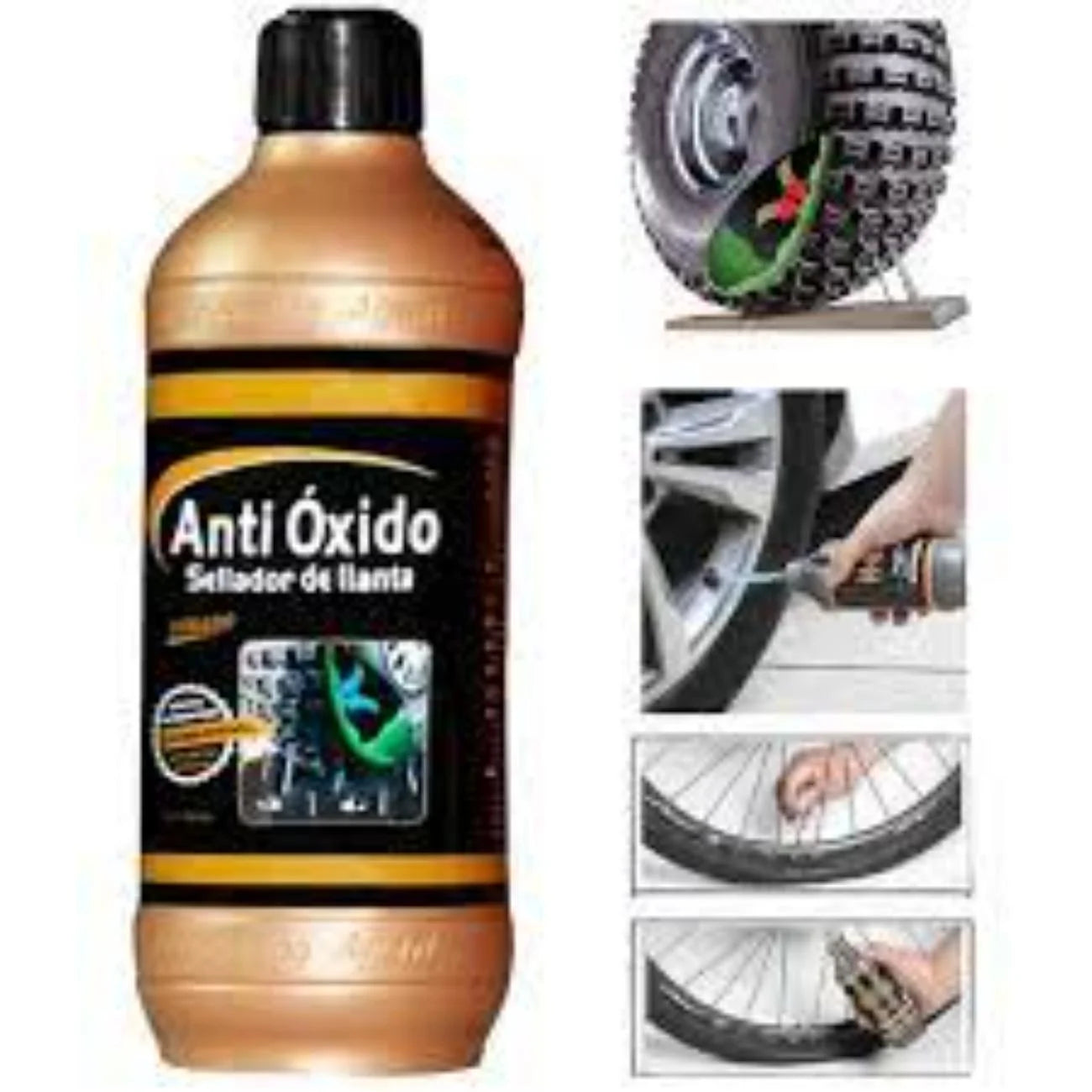 SELLADOR ANTIPICHAZO PARA LLANTAS DE 500 ML
