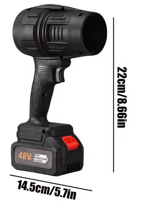 SOPLADOR DE AIRE TIPO PISTOLA CON DOBLE BATERIA RECARGABLE