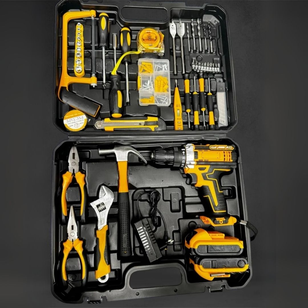 KIT DE TALADRO INALAMBRICO DOBLE BATERÍA 180V