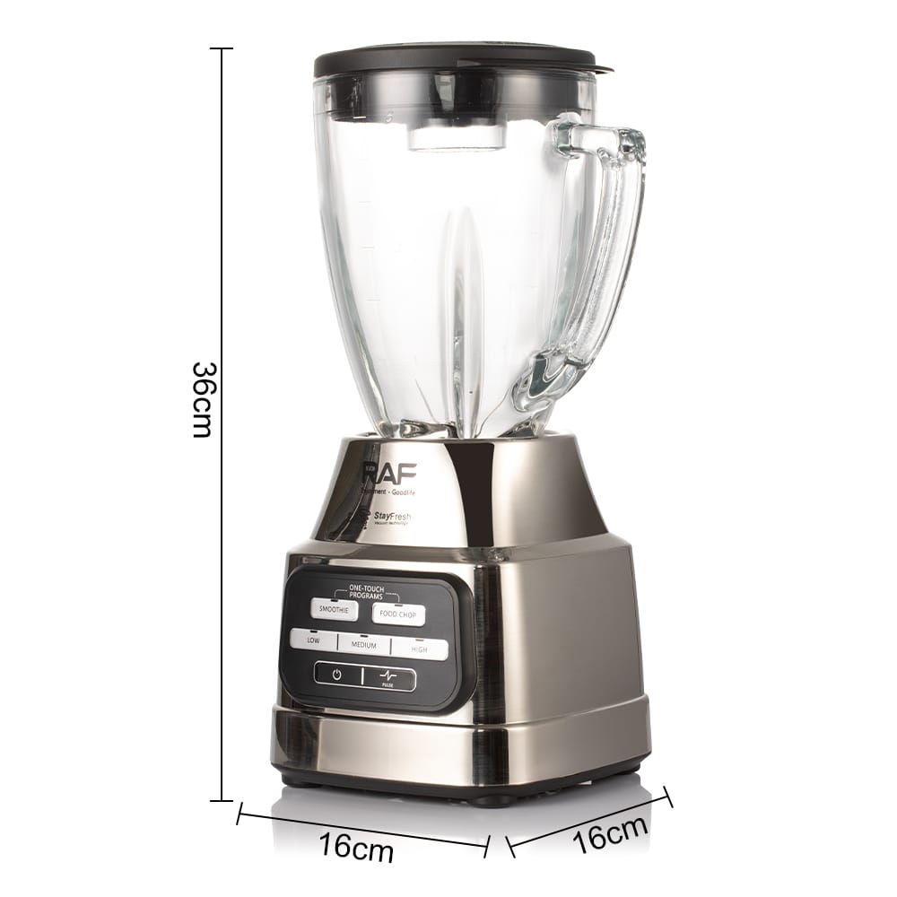LICUADORA DE 600W CON VASO DE VIDRIO DE 1.25L