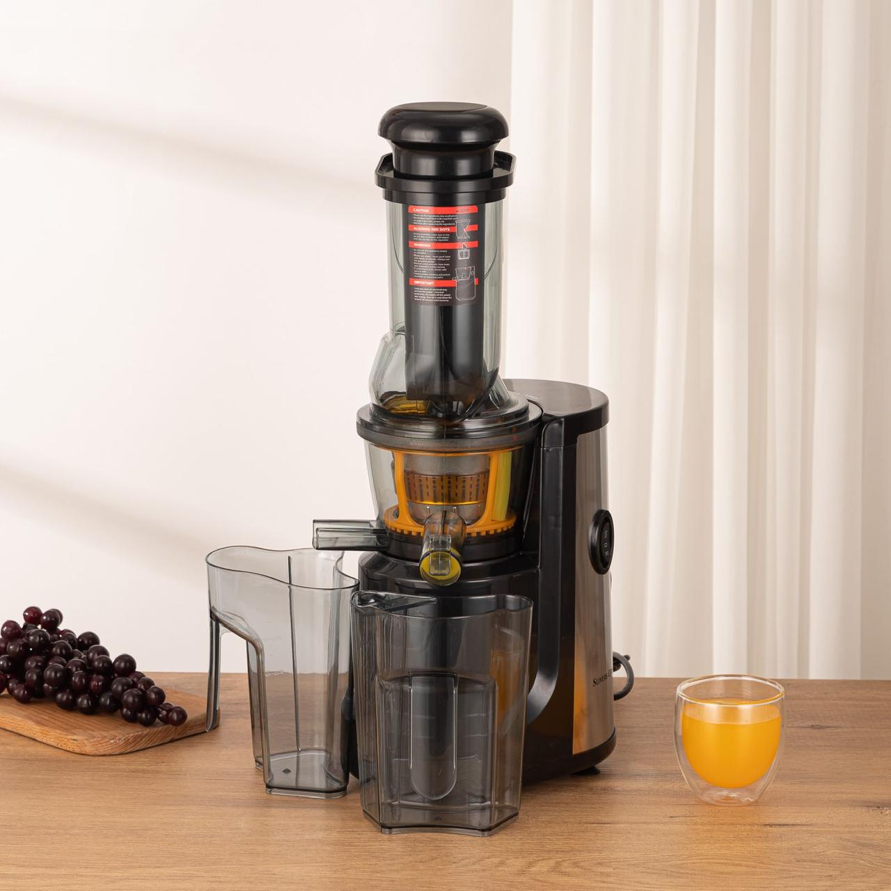 EXTRATOR Y EXPRIMIDOR DE FRUTAS EN ACERO INOXIDABLE