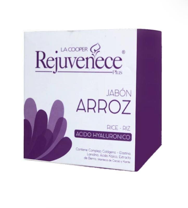 JABÓN REJUVENECE PLUS A BASE DE ARROZ & ACIDO HIALURONICO