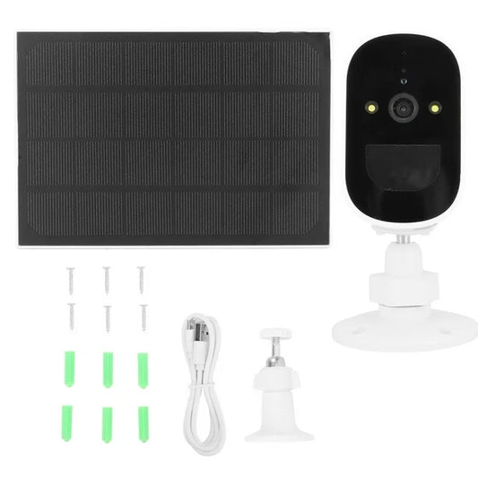 CAMARA DE SEGURIDAD CON PANEL SOLAR+ MICRO SD DE 64 GB