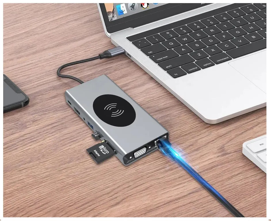 ADAPTADOR USB C - HUB UPGROW 13 EN 1