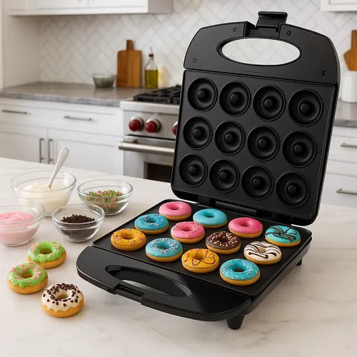 MAQUINA DE 12 MINI DONAS ELECTRICA DE 1400 W
