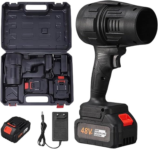 SOPLADOR DE AIRE TIPO PISTOLA CON DOBLE BATERIA RECARGABLE