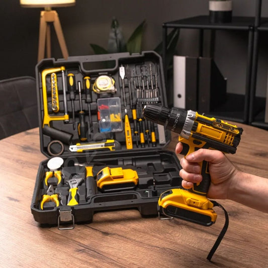 KIT DE TALADRO INALAMBRICO DOBLE BATERÍA 180V