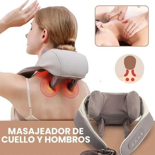 MASAJEADOR ESPALDA CUELLO PIERNAS HOMBROS - RECARGABLE