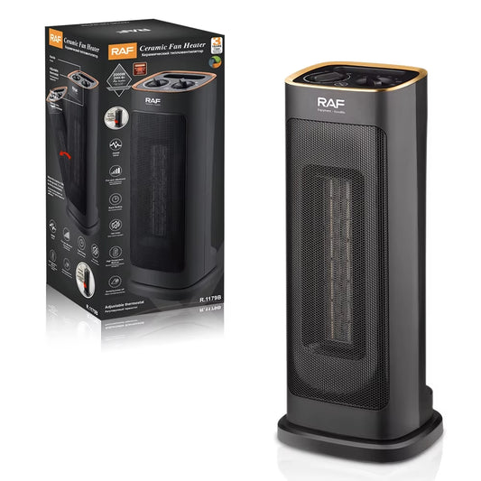 Calefactor portátil giratorio para el hogar, 2000 W